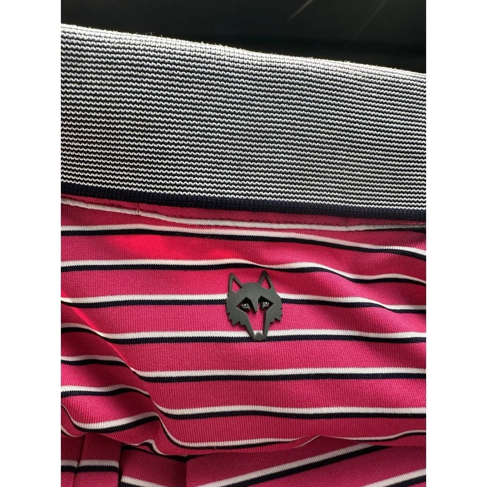 Greyson Men's Polo Shirt‎ Size XL Pink Striped Golf Preppy Performance #D3-6